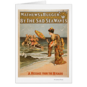 Por el mar triste agita el "mensaje de Mikado "