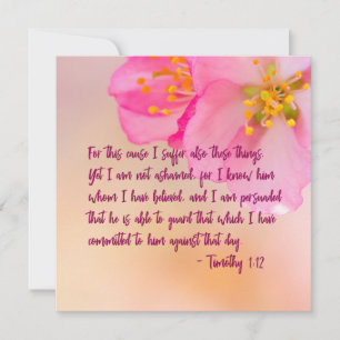 Por Esta Causa Sufro Floral Cristiana