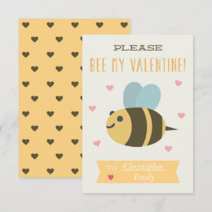 Por favor abeja mi tarjeta de la tarjeta del día