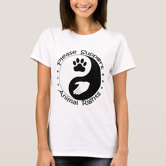 Por favor, apoye la camiseta de los derechos de lo (Anverso)