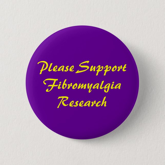 Por favor botón de SupportFibromyalgiaResearch (Anverso)