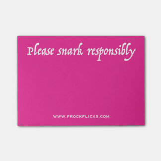 Por favor de Snark notas pegajosas responsable -