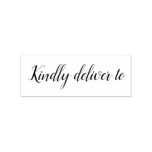 Por favor, entregue el sello de goma de caligrafía