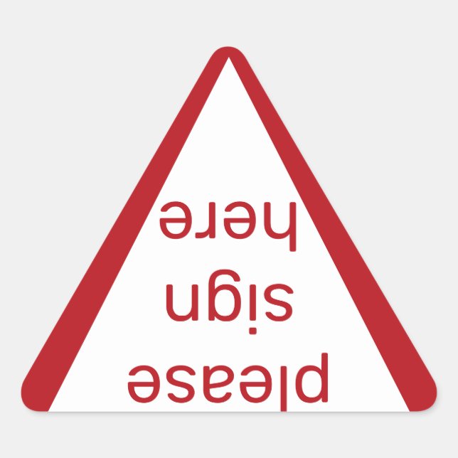 por favor, firme aquí pegatinas (Anverso)