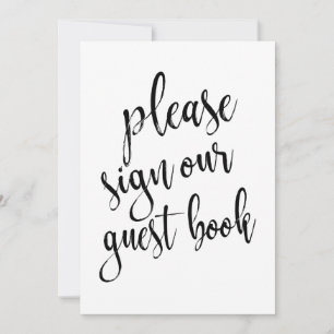 Por favor firme nuestro libro de visitas Señal ase