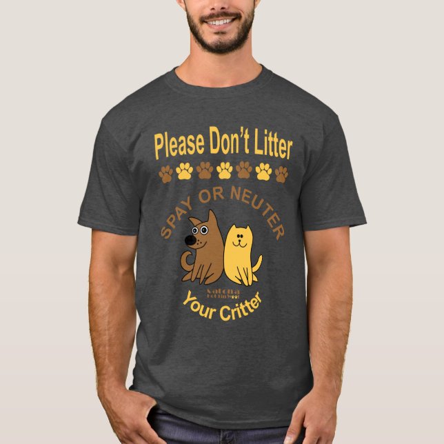 Por favor, no arrojar camisetas (Anverso)