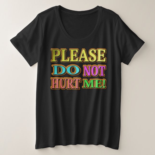 "¡Por Favor, No Me Hagas!" Diseño Cuto. ¡Hazte con (Anverso del diseño)