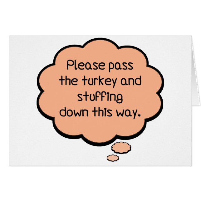 Por favor, pase la Turquía y la llanta (Anverso (Horizontal))