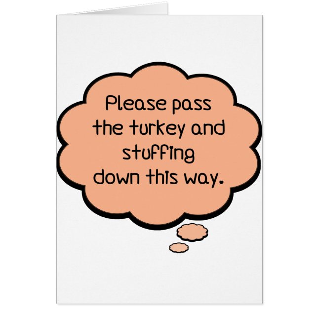 Por favor, pase la Turquía y la llanta (Frente)