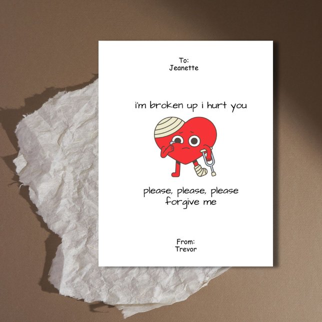 Por Favor, Perdóname Tarjeta De Disculpa (This is an adorable apology card that is perfect to say sorry with.)