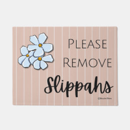 POR FAVOR QUITA SLIPPAHS - Plumeria - Alfombra de