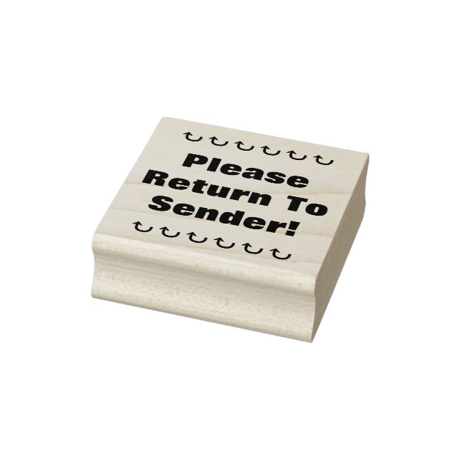 "¡Por Favor, Regresa Al Remitente!" Sello de goma (Sello)
