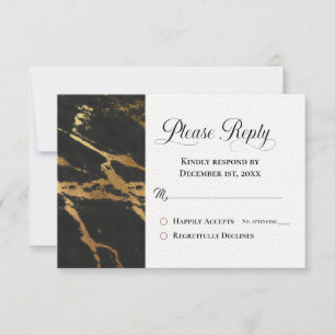 Por favor, responda a RSVP Classic Black con marti