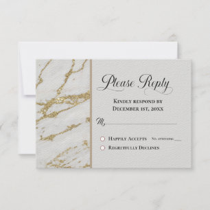 Por favor, responda a RSVP Classic White con marti