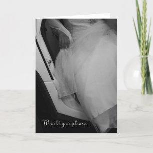 Por favor sea mi anfitriona invitación de boda