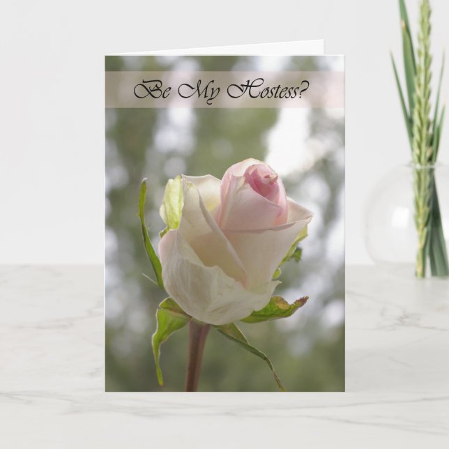 Por favor, será mi tarjeta de boda anfitriona (Anverso)