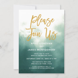 Por Favor Únete A La Invitación De Boda De Tipogra