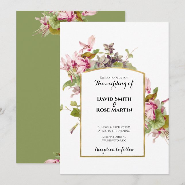 Por Favor Únete A La Tarjeta Boda Eucalyptus Leave (Anverso / Reverso)