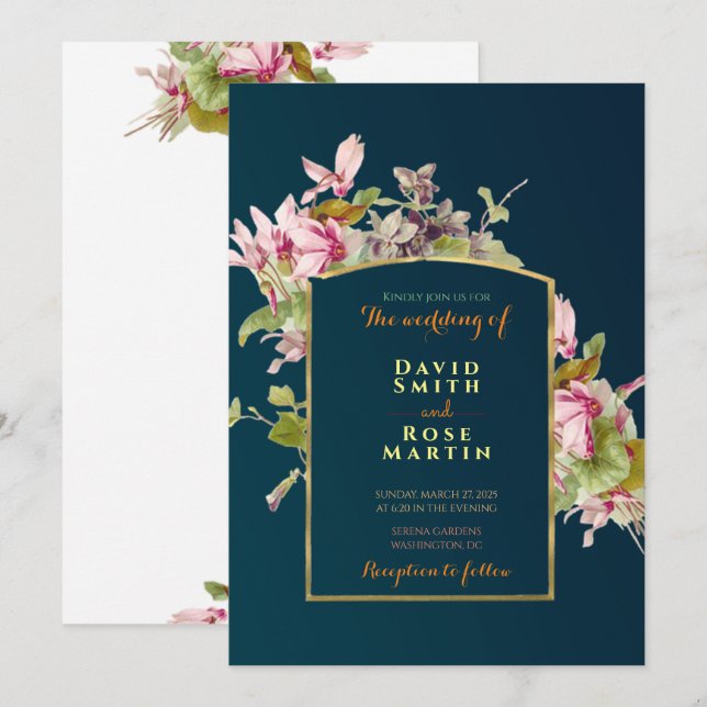 Por Favor Únete A La Tarjeta Boda Eucalyptus Leave (Anverso / Reverso)