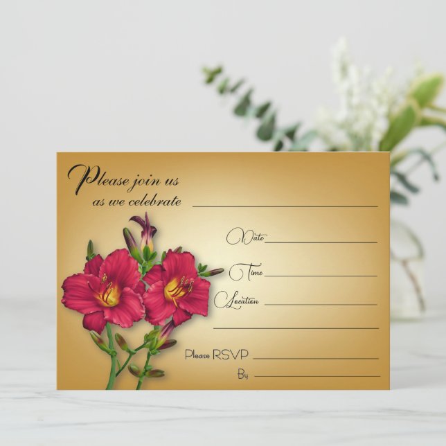 Por Favor Únete A Nosotros - Invitación (Anverso de pie)