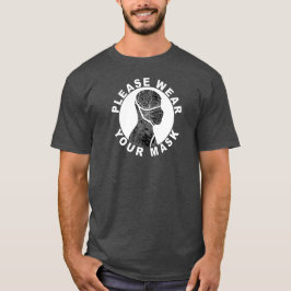 Por favor, use la camiseta de sus hombres máscaras