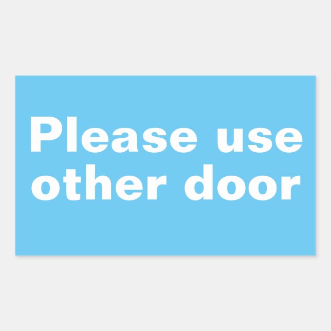Por favor, use otros Pegatinas de puerta (Anverso)