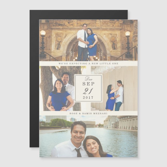 Por fin Invitación de embarazo (Anverso/Reverso)