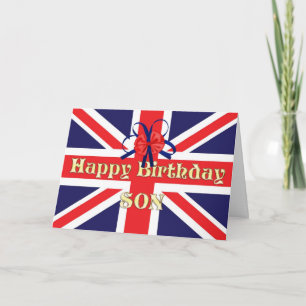 Por hijo, una tarjeta de cumpleaños con un Jack de