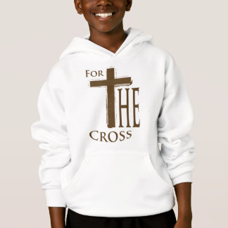 Por la fe cristiana cruzada Hoodie