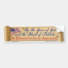 Por la Gracia de Dios Soy una Calcomanía Americana