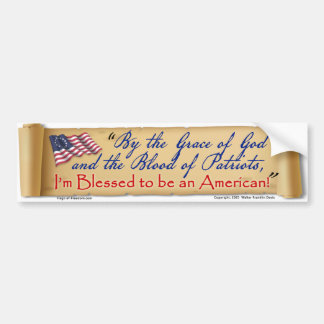 Por la Gracia de Dios Soy una Calcomanía Americana