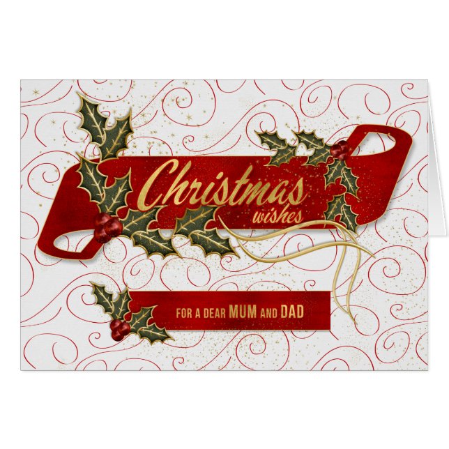 por la Mamá y los Navidades de papá Holly y Berrie (Anverso (Horizontal))