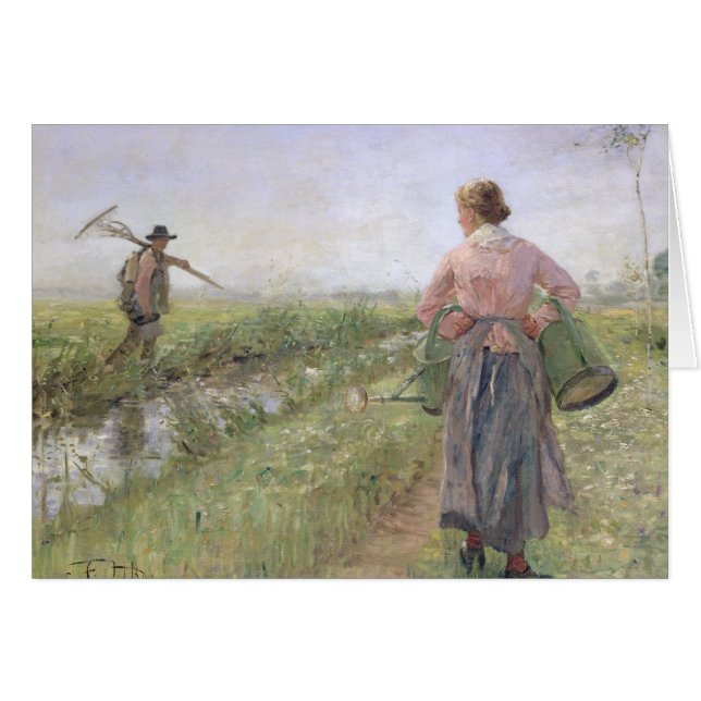 Por la mañana, 1889 (Anverso (Horizontal))