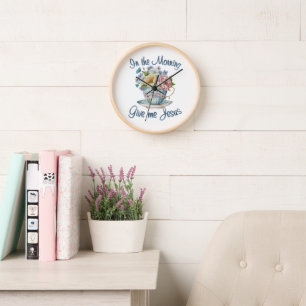 Por la mañana dame a Jesús reloj de pared