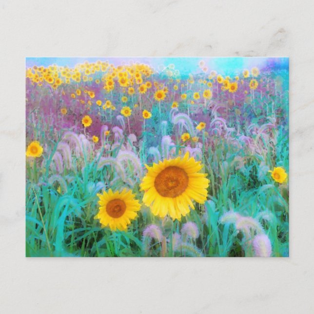 Por la mañana, postal (Anverso)