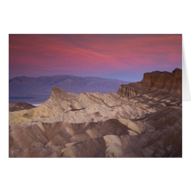Por la mañana primera luz sobre Zabriskie Point y  (Anverso (Horizontal))