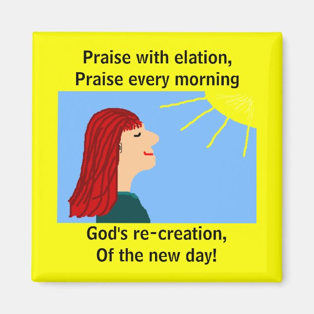 POR LA MAÑANA SE HA ROTO - imán (Frente)