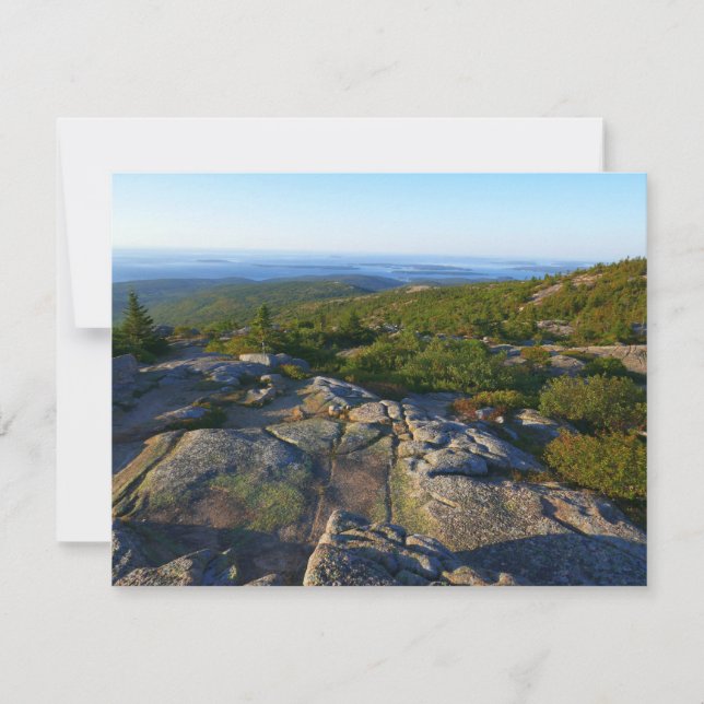 Por la mañana sobre la montaña Cadillac en Acadia (Anverso)