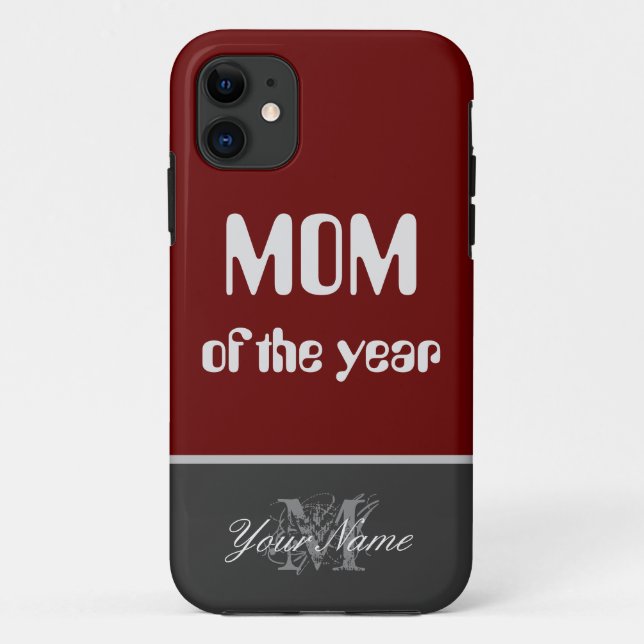¡Por la mejor mamá del mundo! Ca para iPhone funda (Reverso)