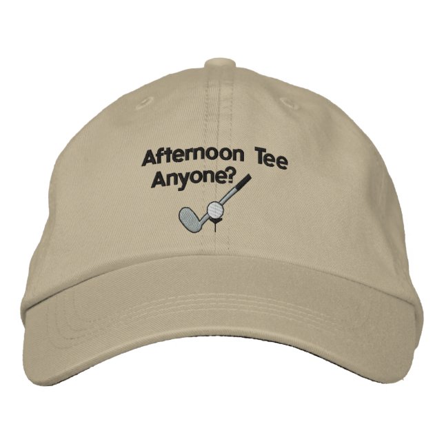 Por la tarde Tee Golfing Embroidered Gorra (Anverso)
