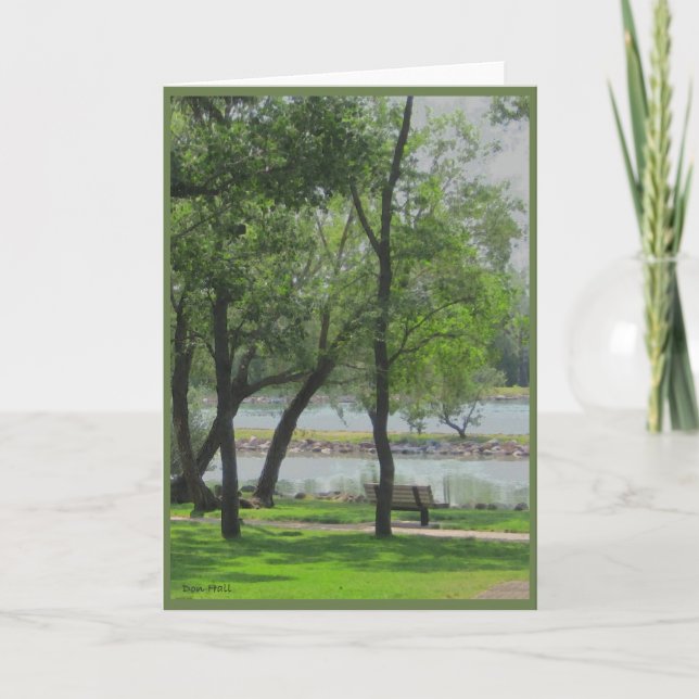 Por la tarjeta de felicitación de la fotografía (Anverso)