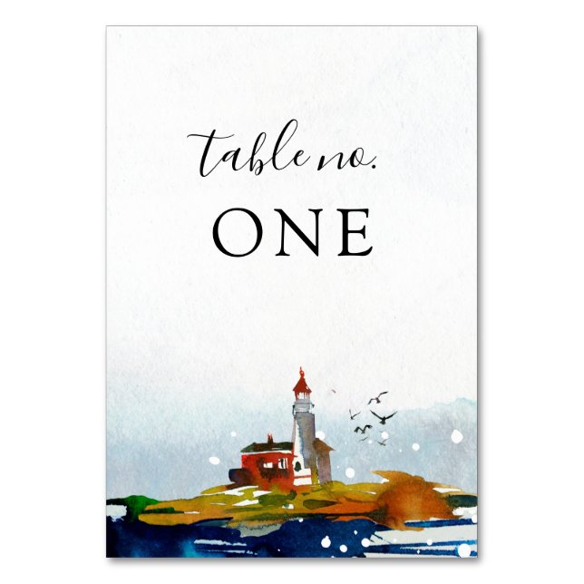 Por la tarjeta de mesa de Sea Boda (Anverso)