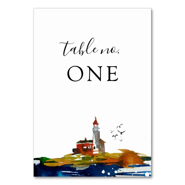 Por la tarjeta de mesa de Sea Boda (Anverso)