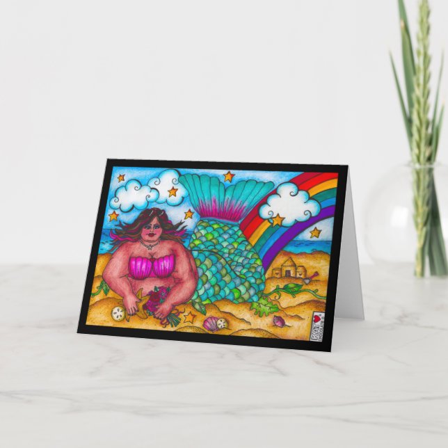 Por la tarjeta de sirena marina (Anverso)