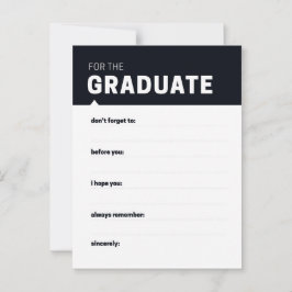 Por las tarjetas de asesoramiento de Grad Keepsake