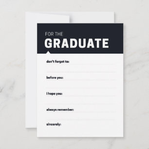 Por las tarjetas de asesoramiento de Grad Keepsake