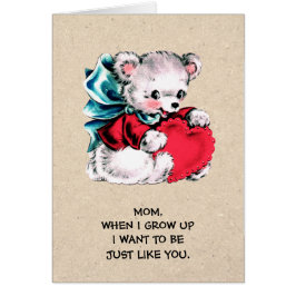 Por mamá en el día de la madre. Sweet Teddy Bear