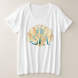 Por mar y camiseta de la cubierta de clam más tama