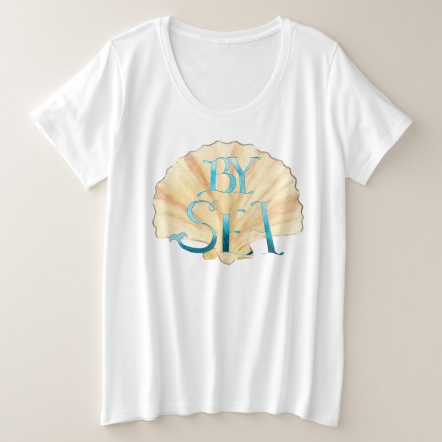 Por mar y camiseta de la cubierta de clam más tama (Anverso del diseño)