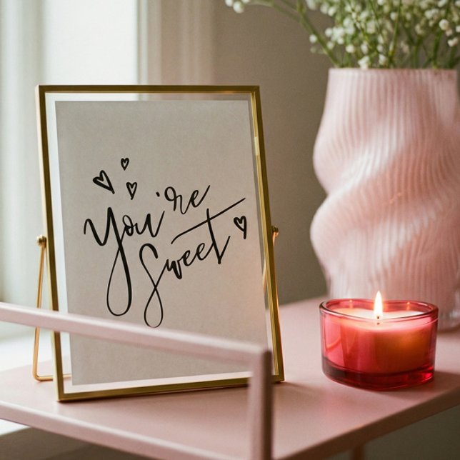 Por mi amor la caligrafía moderna negra el arte de (For My Love Black Modern Calligraphy Valentine Art Poster)